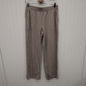SOMA Women's Medium Heather Fawn Brown Lounge Stretch Comfy Yoga Pull-On Pants